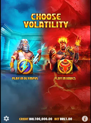 Zeus vs Hades - volatility mode